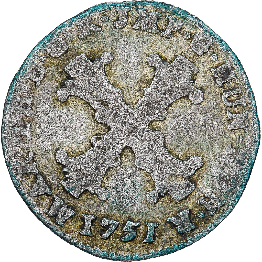 Austrian Netherlands, Maria Theresa, 10 Liards, 10 Oorden, 1751, Bruges, Billon