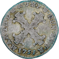 Austrian Netherlands, Maria Theresa, 10 Liards, 10 Oorden, 1751, Bruges, Billon