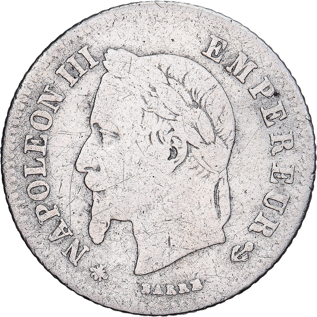 Frankrijk, Napoleon III, 20 Centimes, 1866, Paris, Zilver, FR, Gadoury:308