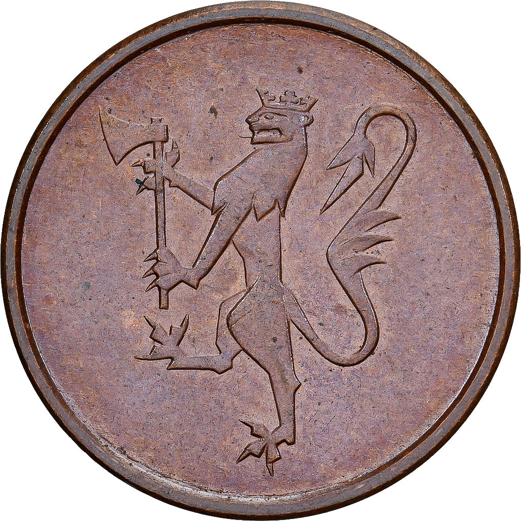 Norvège, Olav V, 5 Öre, 1974, Bronze, SUP+, KM:415