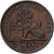 Belgia, Albert I, 2 Centimes, 1910, Miedź, EF(40-45), KM:65
