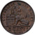 Belgia, 2 Centimes, 1909, Miedź, AU(50-53), KM:36