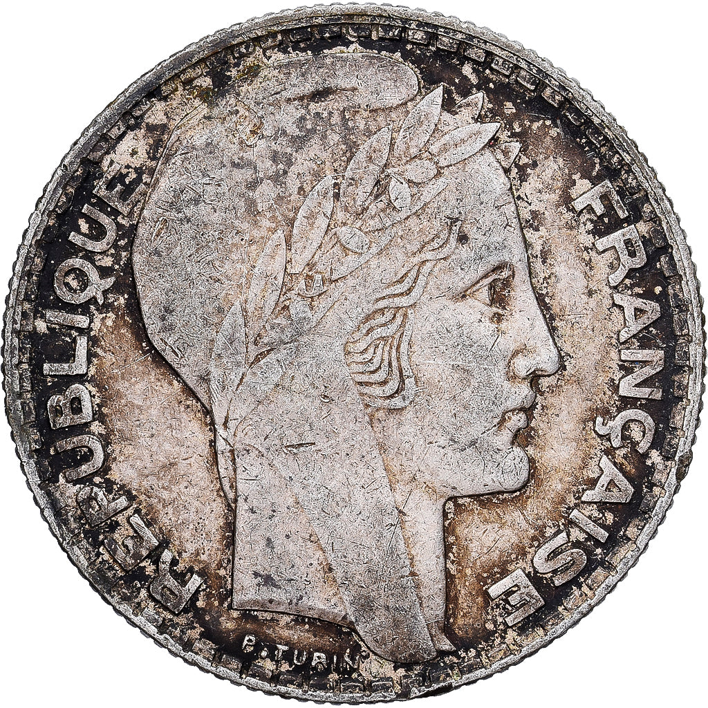 Frankreich, 10 Francs, Turin, 1938, Paris, Silber, SS, Gadoury:801, KM:878