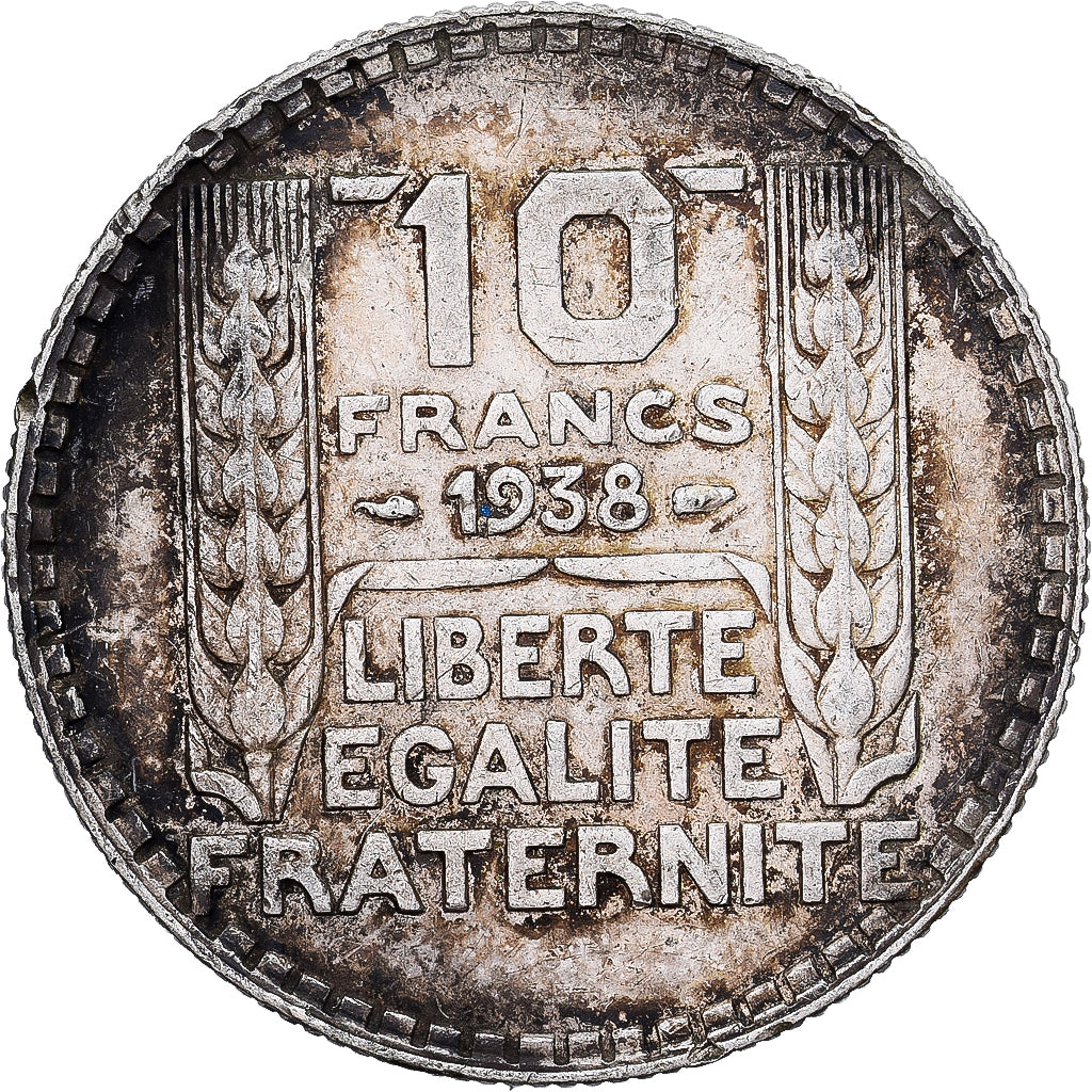 Frankreich, 10 Francs, Turin, 1938, Paris, Silber, SS, Gadoury:801, KM:878