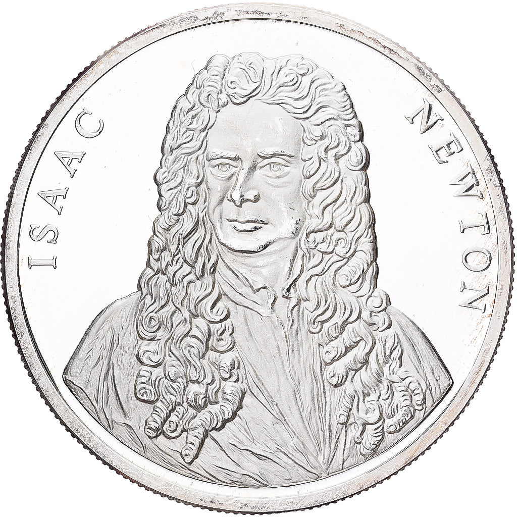 France, Medal, 1994, Silver, Isaac Newton, MS(63)