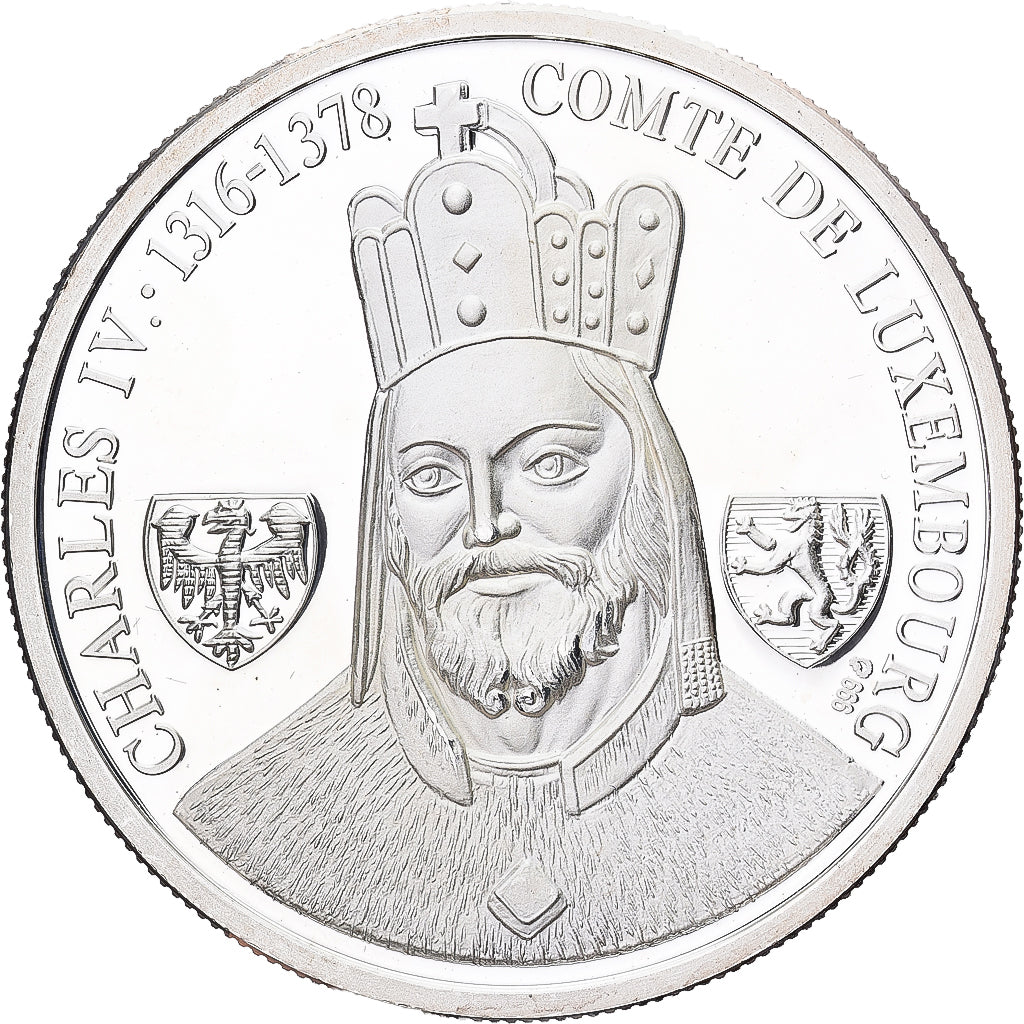 Frankrijk, Medaille, 1993, Zilver, Charles IV, Comte de Luxembourg, UNC-