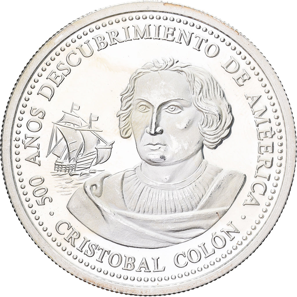 Frankrijk, Medaille, 1992, Zilver, Christophe Colomb, UNC-