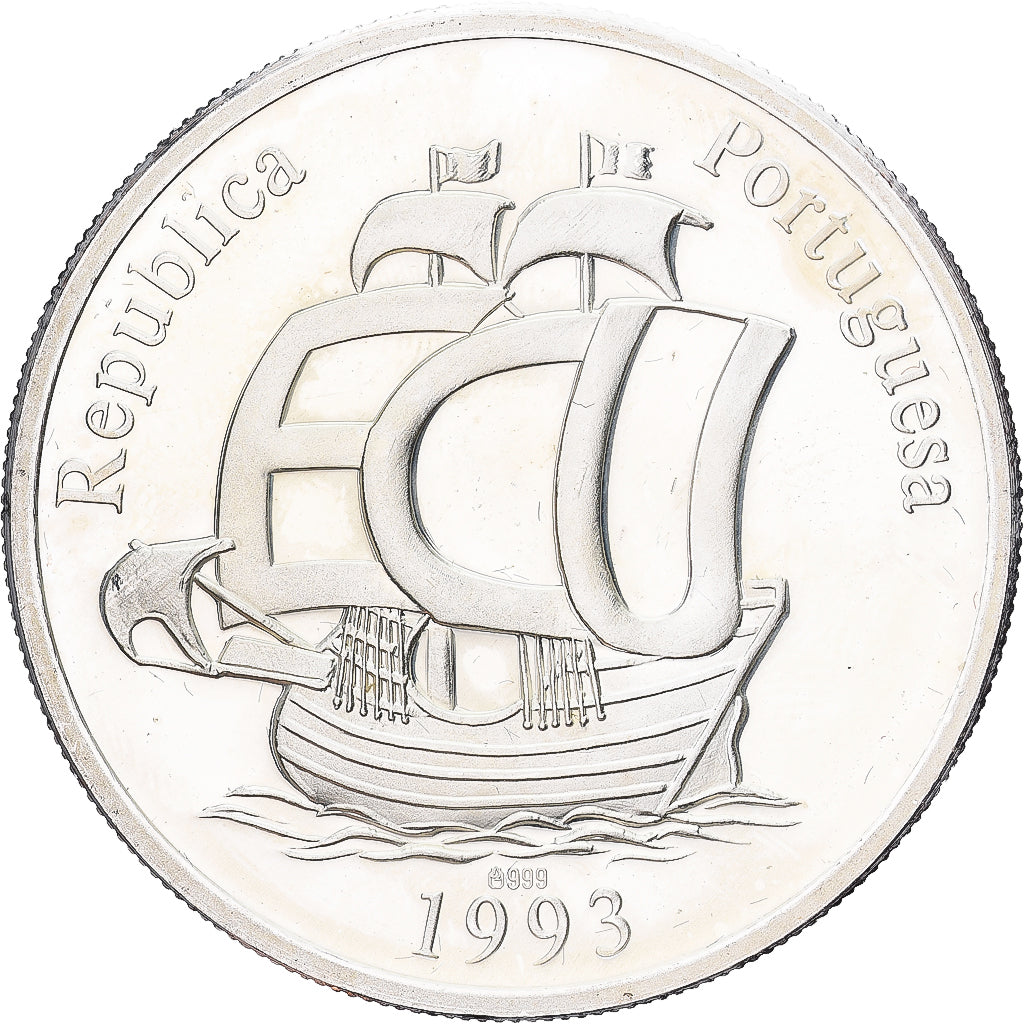 França, medalha, 1993, Prata, Vasco de Gama, MS(63)