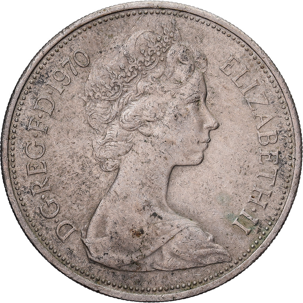 Great Britain, Elizabeth II, 10 New Pence, 1970, Copper-nickel, EF(40-45)