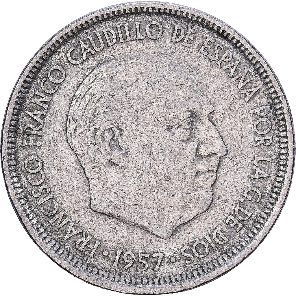 Spain, Caudillo and regent, 5 Pesetas, 1959, Copper-nickel, VF(20-25), KM:786