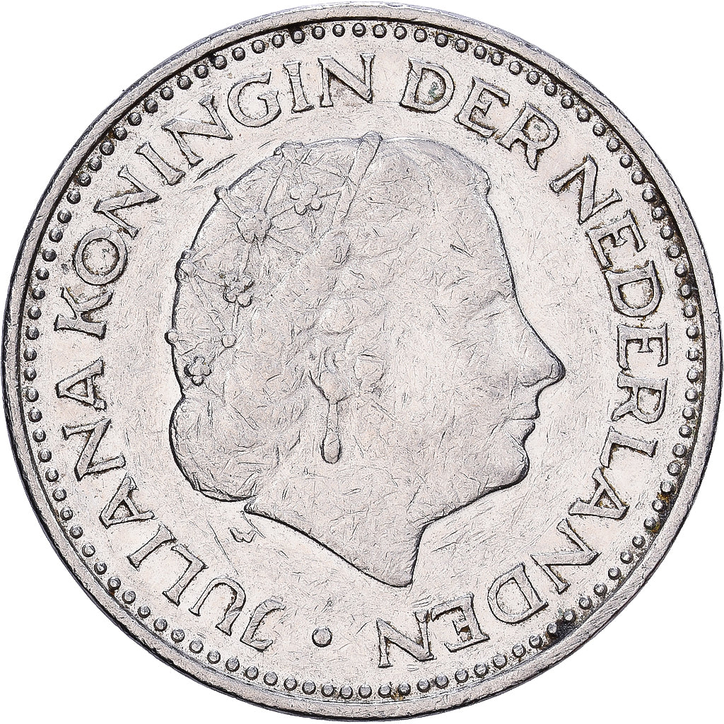 Pays-Bas, Gulden, 1972, Nickel, TB, KM:184a