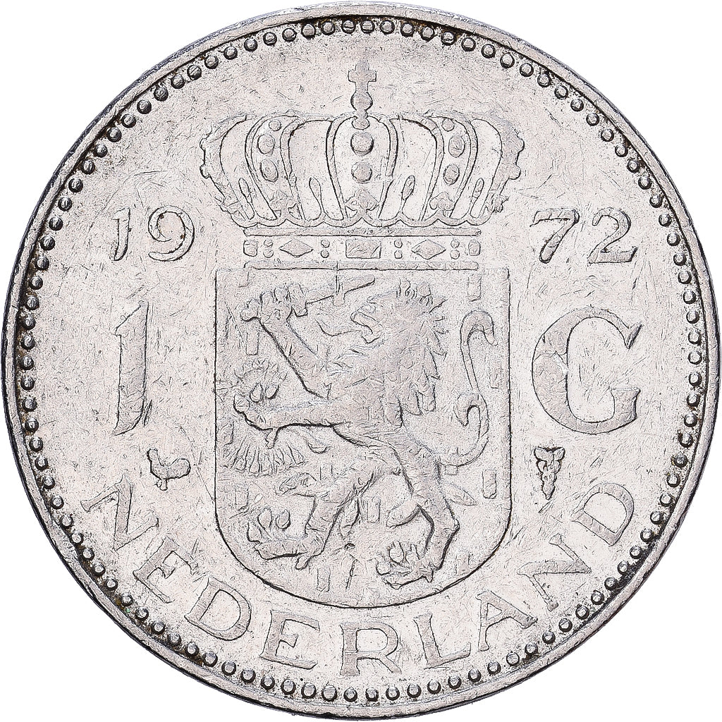 Pays-Bas, Gulden, 1972, Nickel, TB, KM:184a