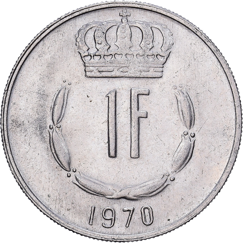 Luxembourg, Jean, Franc, 1970, Copper-nickel, AU(55-58), KM:55