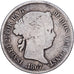 Spagna, Isabel II, 40 Centimos De Escudo, 1867, Madrid, Argento, B+