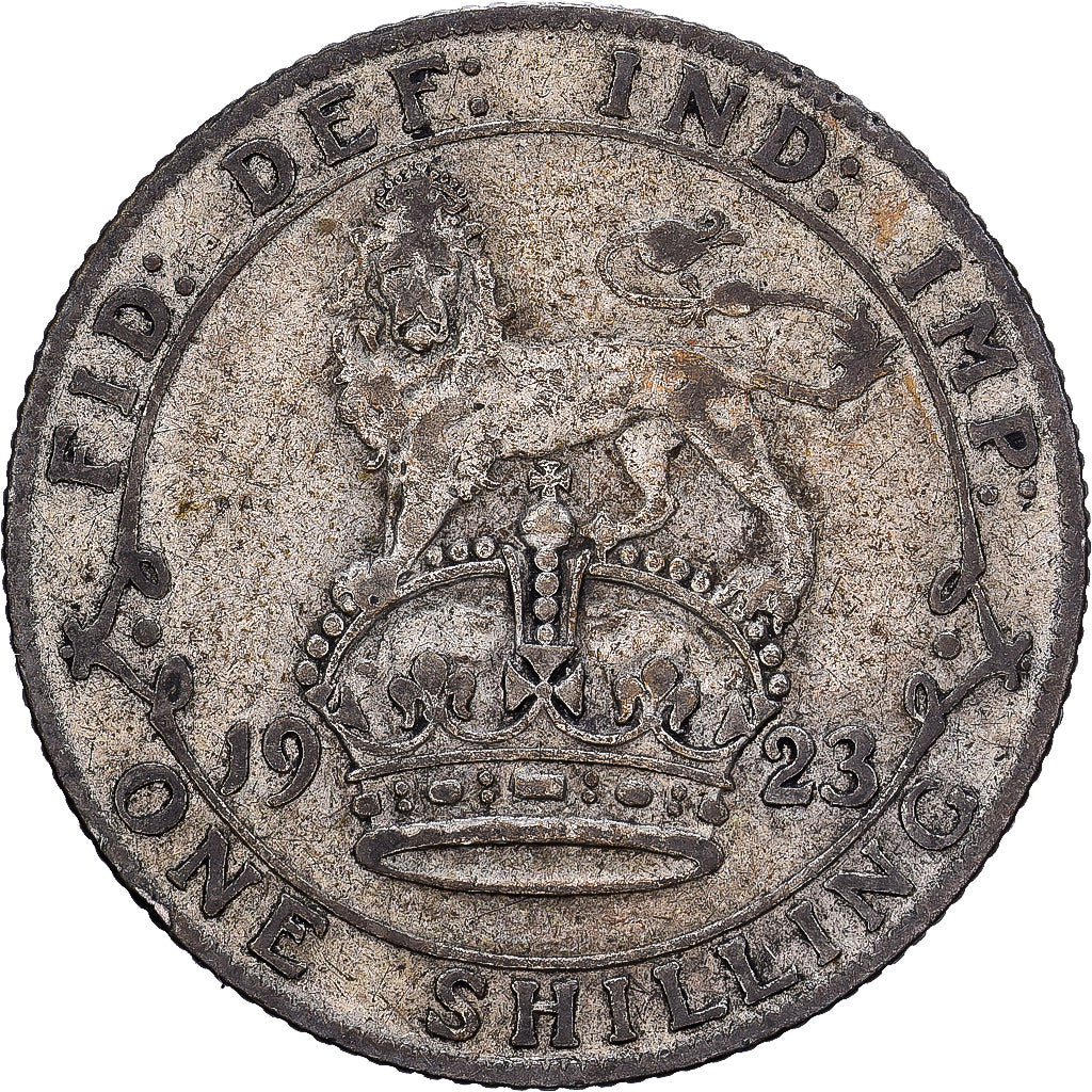 Gran Bretaña, George V, Shilling, 1923, Plata, MBC, KM:816a