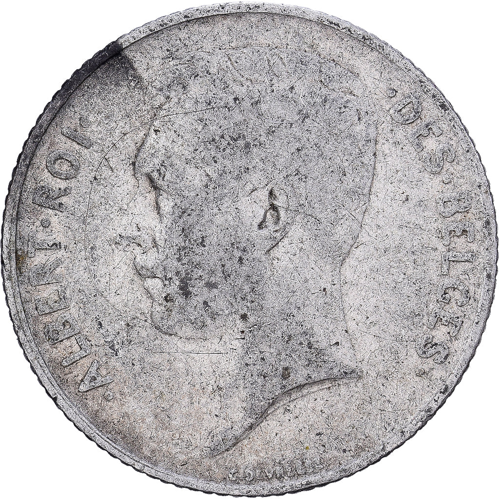 België, Franc, 1912, Zilver, FR+, KM:72