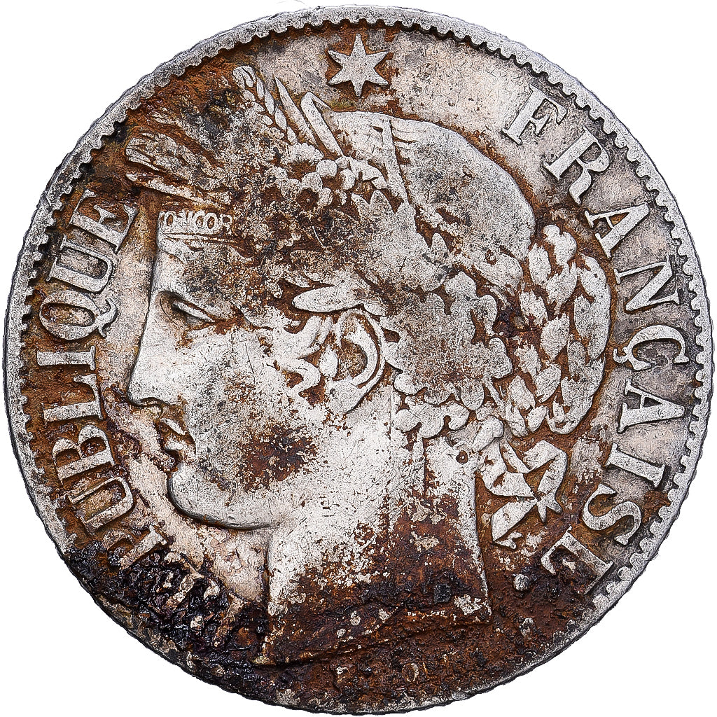 Francia, Franc, Cérès, 1894, Paris, Plata, BC+, Gadoury:465a, KM:822.1