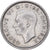 Gran Bretaña, George VI, 6 Pence, 1939, Plata, MBC+, KM:852