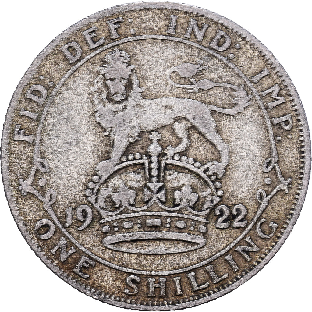 Great Britain, George V, Shilling, 1922, Silver, F(12-15), KM:816a
