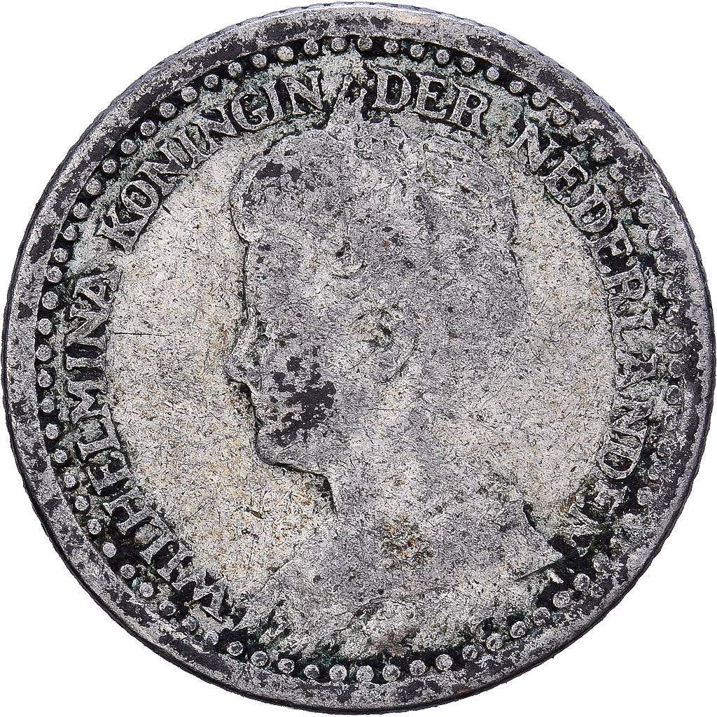 Netherlands, Wilhelmina I, 10 Cents, 1921, Silver, VF(20-25), KM:145