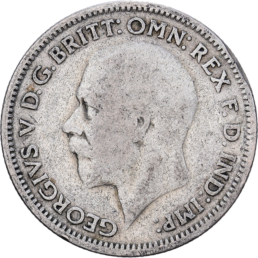 Großbritannien, George V, 6 Pence, 1935, Silber, SS, KM:832