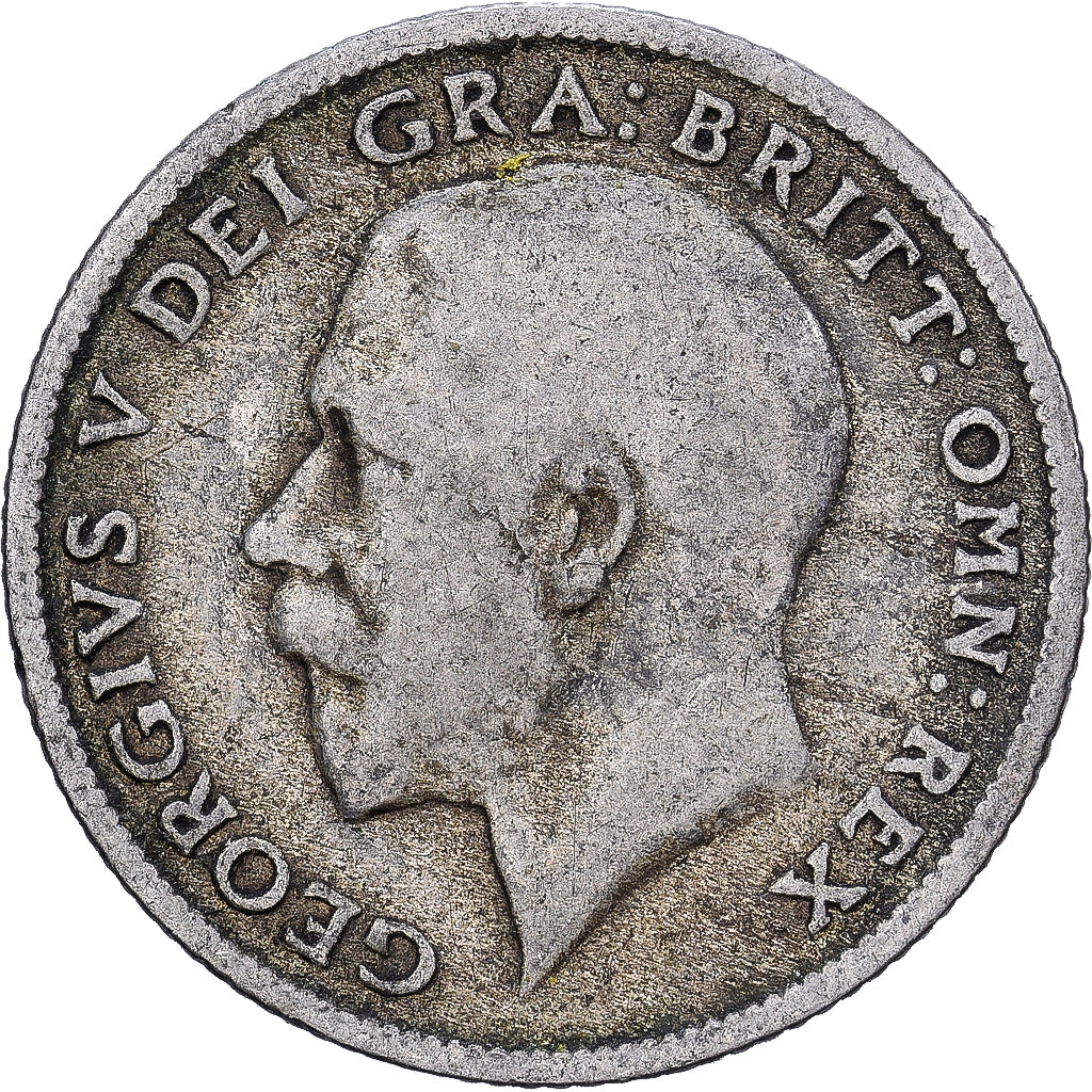 Großbritannien, George V, 6 Pence, 1921, Silber, S, KM:815a.1