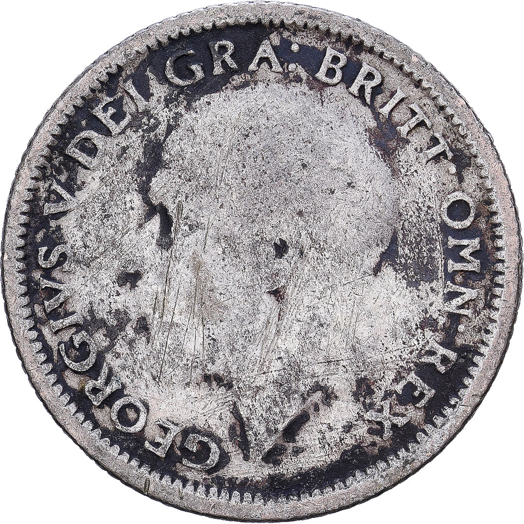 Grã-Bretanha, George V, 6 Pence, 1926, Prata, F(12-15), KM:815a.2