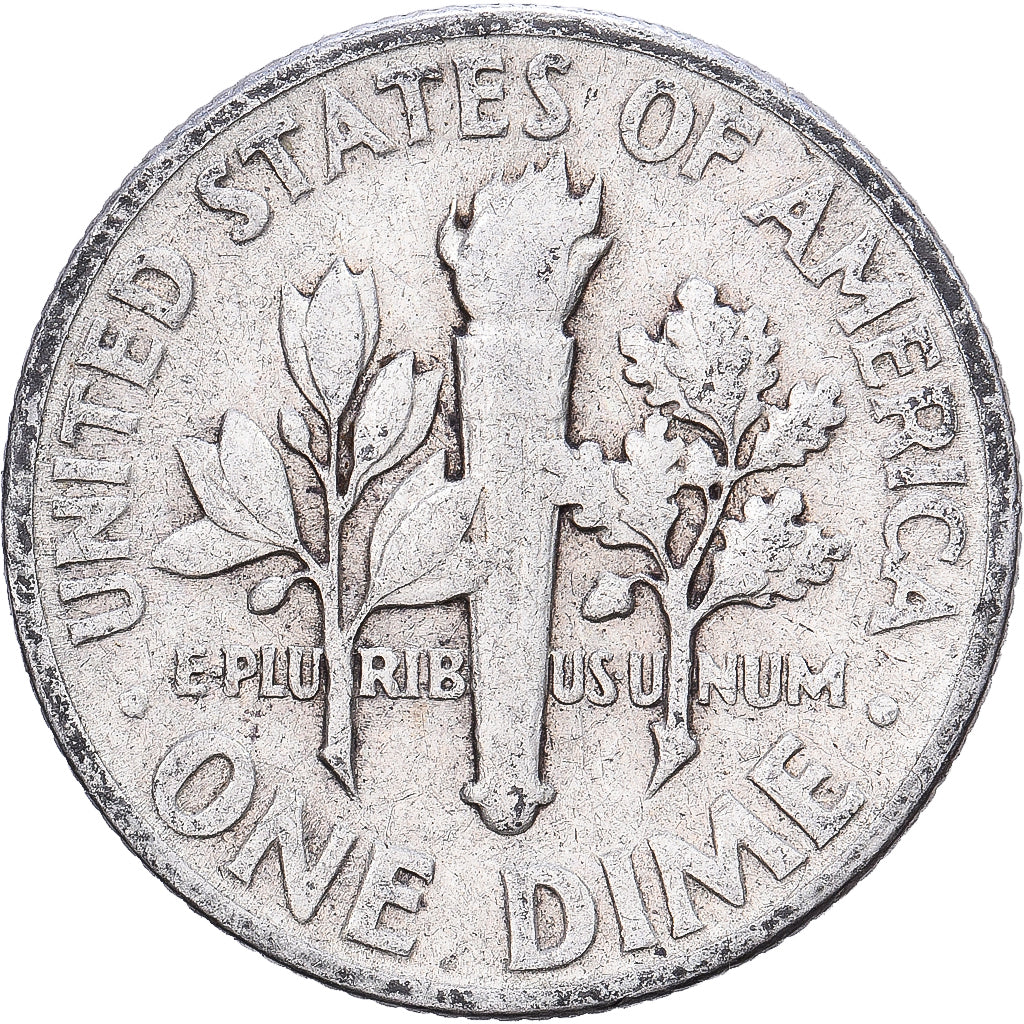 United States, Dime, Roosevelt Dime, 1947, Philadelphia, Silver, EF(40-45)