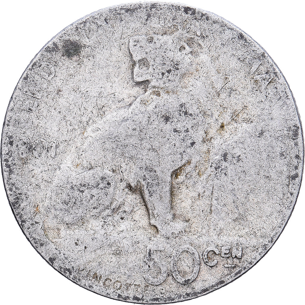 Belgien, 50 Centimes, Leopold II, Silber, SGE+