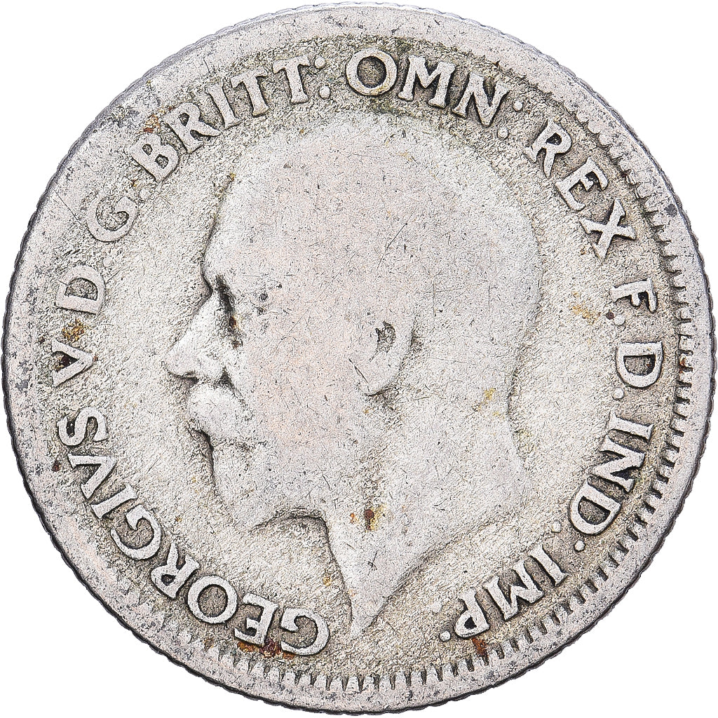 Großbritannien, George V, 6 Pence, 1929, Silber, S, KM:832