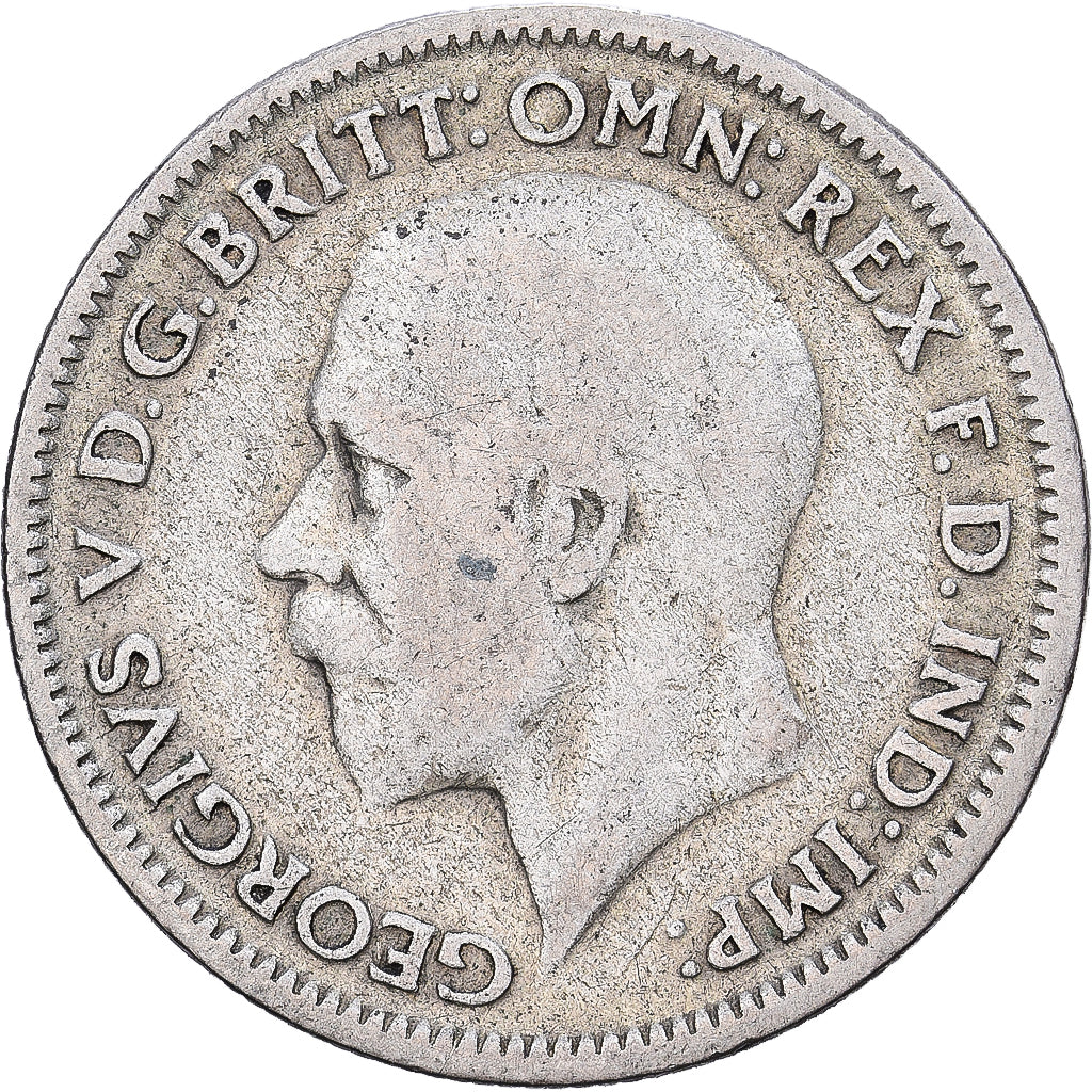 Großbritannien, George V, 6 Pence, 1935, Silber, S+, KM:832