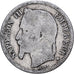 Francia, Napoleon III, Franc, Napoléon III, 1868, Strasbourg, Argento, B+