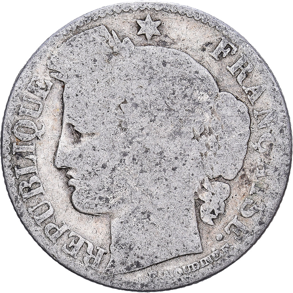 Francia, 50 Centimes, Cérès, 1888, Paris, Argento, B+, Gadoury:419a