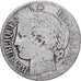 Francia, Franc, Cérès, 1872, Paris, Argento, B+, Gadoury:465a, KM:822.1