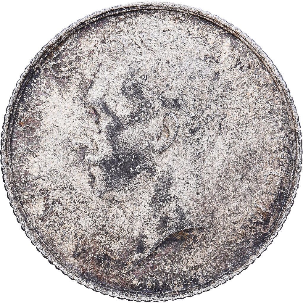 Bélgica, Franc, 1913, Prata, EF(40-45), KM:73.1