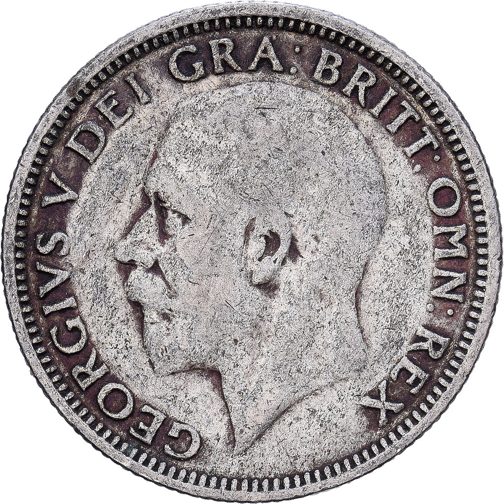 Grã-Bretanha, George V, Shilling, 1927, Prata, VF(30-35), KM:833