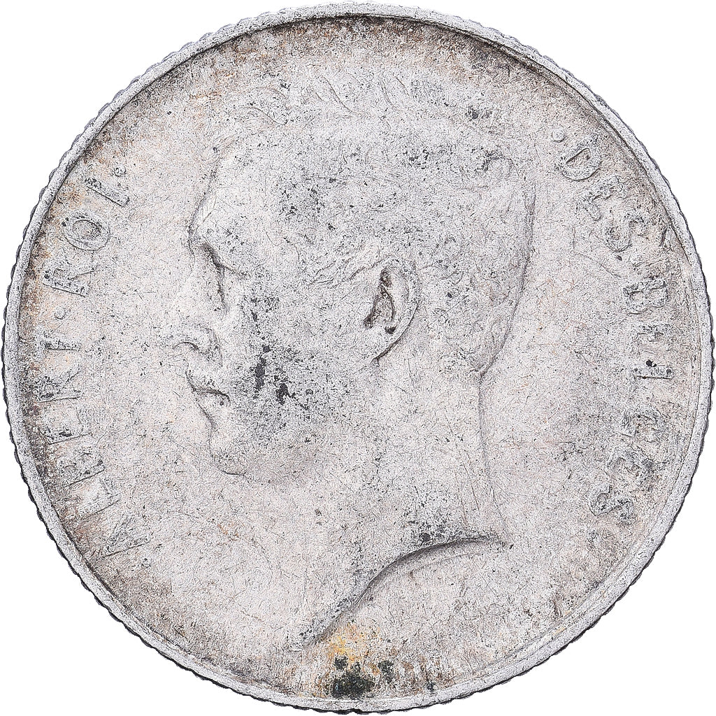 Belgio, Franc, 1913, Argento, MB+, KM:72