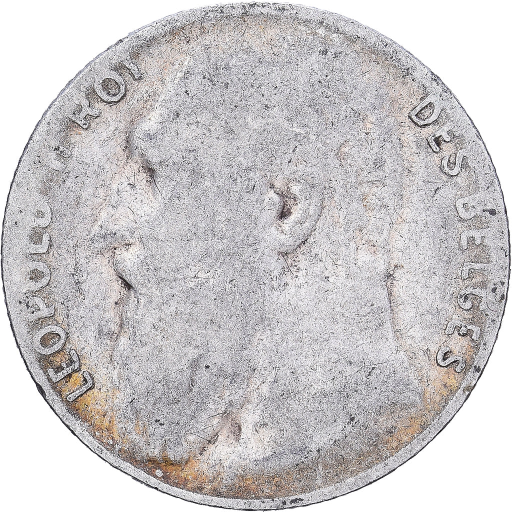 Belgique, Leopold II, 50 Centimes, 1901, Bruxelles, Argent, B+