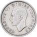 Groot Bretagne, George VI, 6 Pence, 1946, Zilver, ZF, KM:852