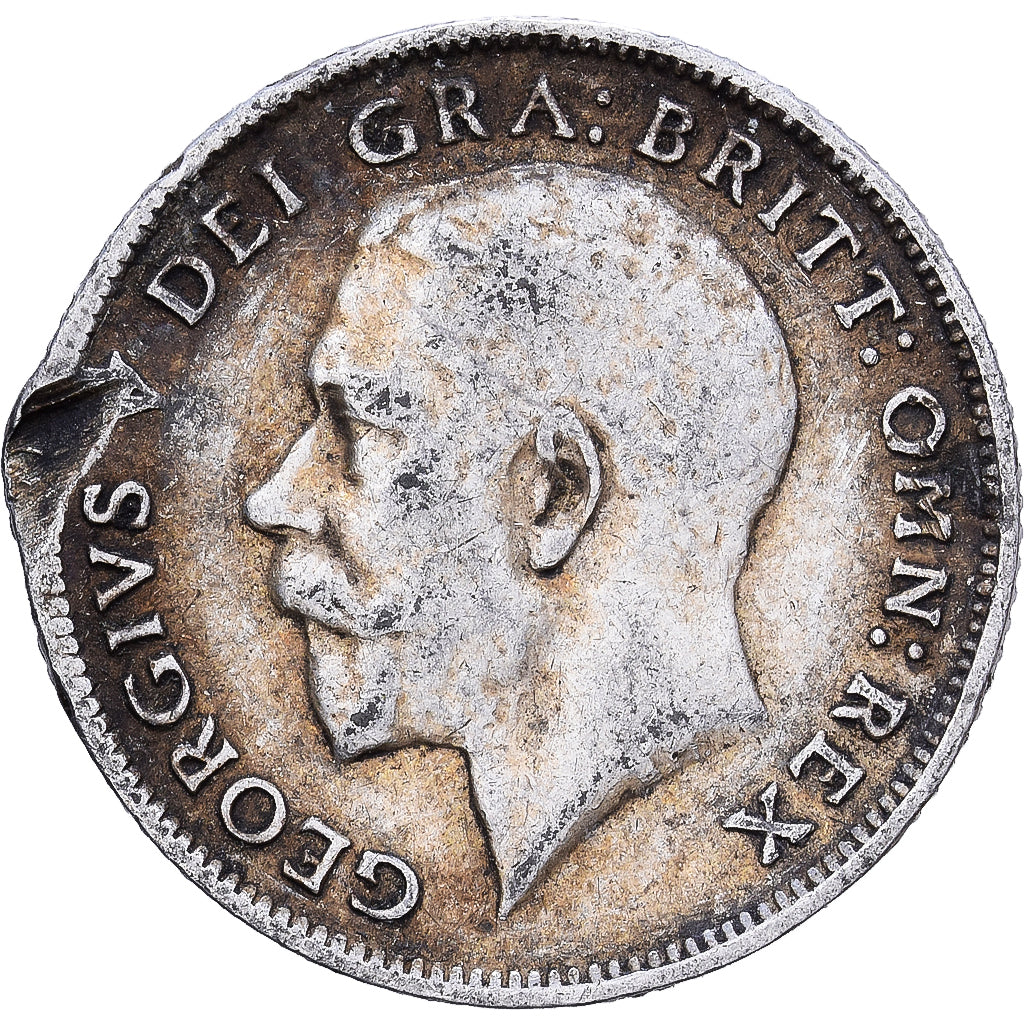Great Britain, George V, 6 Pence, 1915, London, Silver, VF(20-25), KM:815