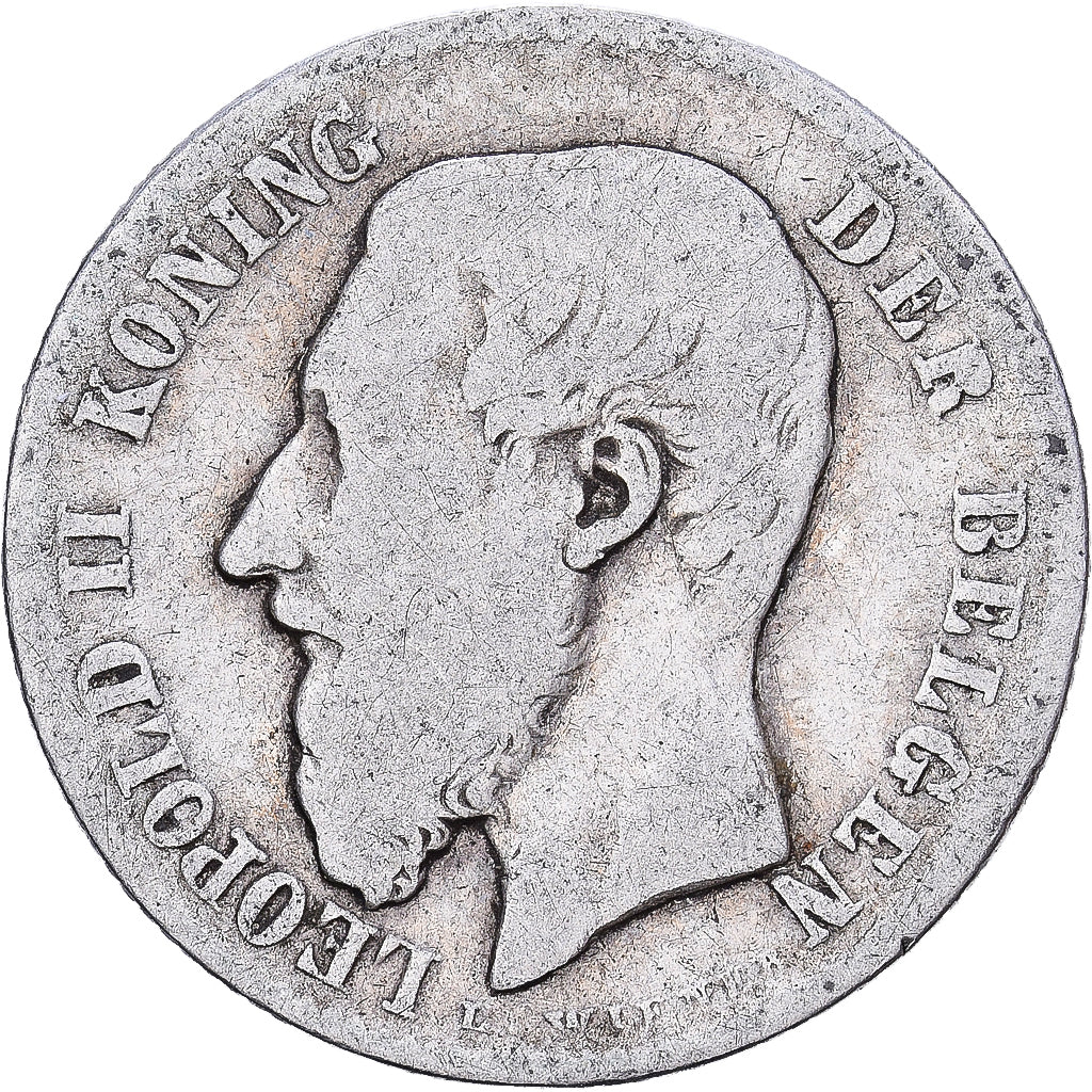 Belgique, Leopold II, 50 Centimes, 1899, Argent, B+, KM:26