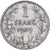 Bélgica, Leopold II, Franc, 1909, Brussels, Plata, BC+, KM:57.2