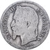 Francia, Napoleon III, Franc, Napoléon III, 1867, Paris, Argento, B+