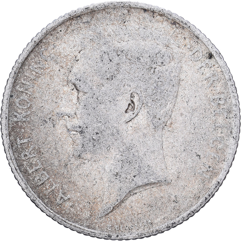 Bélgica, Franc, 1911, Plata, BC+, KM:73.1