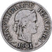 Switzerland, 10 Rappen, 1901, Bern, Copper-nickel, VF(20-25), KM:27