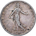 France, Franc, Semeuse, 1917, Paris, Silver, EF(40-45), Gadoury:467, KM:844.1