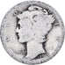 United States, Dime, Mercury Dime, 1919, U.S. Mint, Silver, VF(20-25), KM:140