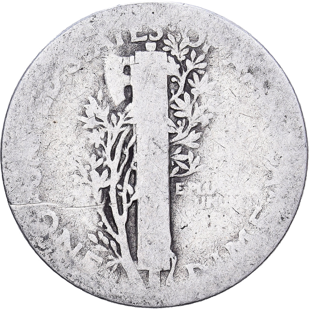 United States, Dime, Mercury Dime, 1919, U.S. Mint, Silver, VF(20-25), KM:140