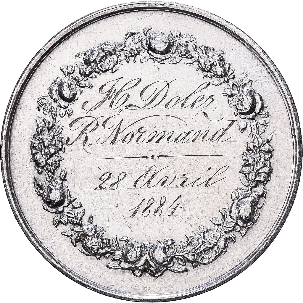 France, Médaille, 1884, Argent, TTB+, Mariage chrétien
