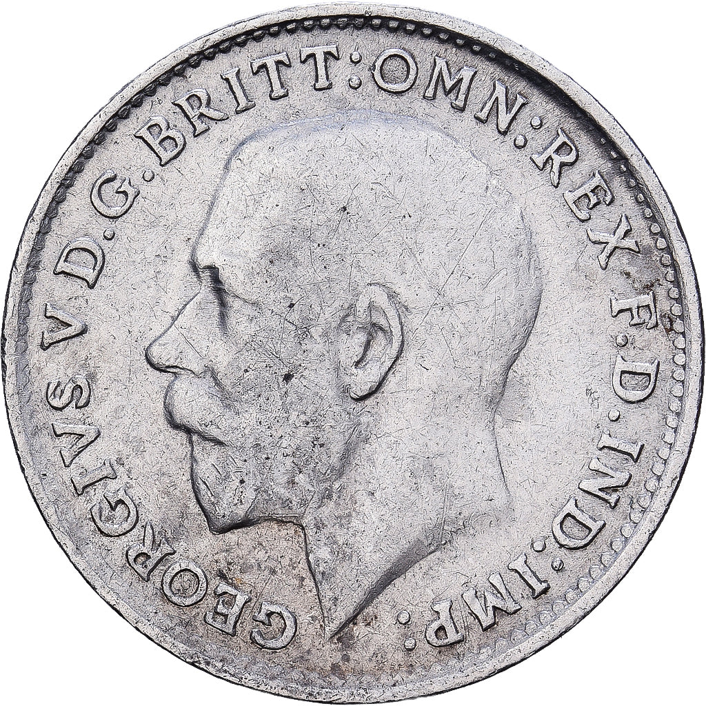 Grande-Bretagne, George V, 3 Pence, 1917, Argent, TTB, KM:813